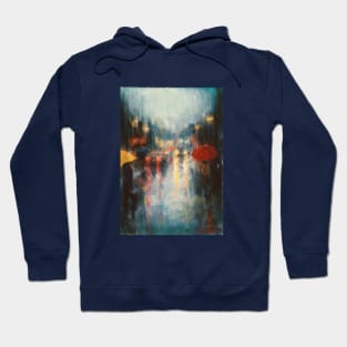 Rainy city Lights Hoodie